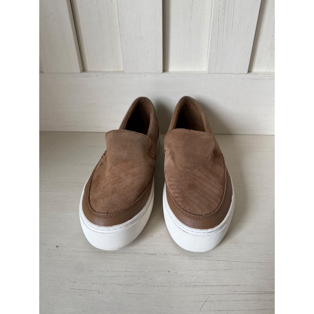 UGG South Bay Slip-On Mens 9 Chestnut Brown Suede Leather Sneakers 1170553